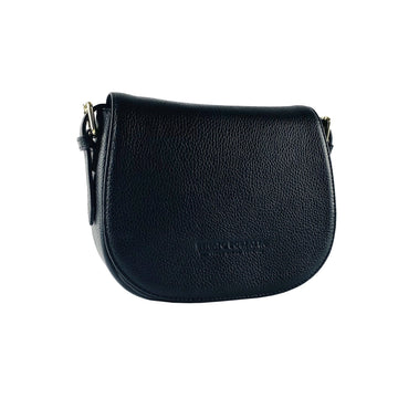 Italian Leather Crossbody Bag for Women - Made in Italy | Black Elegant Shoulder Bag with Adjustable Strap & Gold Hardware by Kailimood.store at brixbailey.com