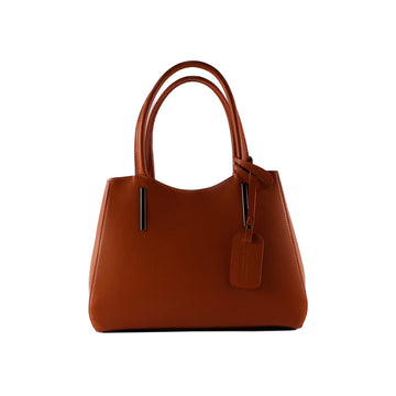Renato Borzatta Italy Since 1978 - Handmade Paprica Leather Handbag for Women - Made in Italy with Adjustable Strap & Gunmetal Zipper by Kailimood.store at brixbailey.com