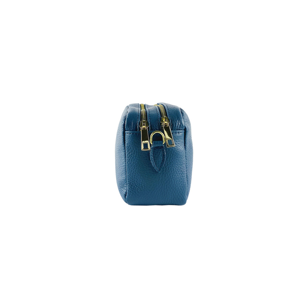 Renato Borzatta Italy Since 1978 - Adjustable Shoulder Bag in Genuine Leather - Made in Italy - Avio Color - Gold Hardware - Double Compartment - Ideal Gift by Kailimood.store at brixbailey.com