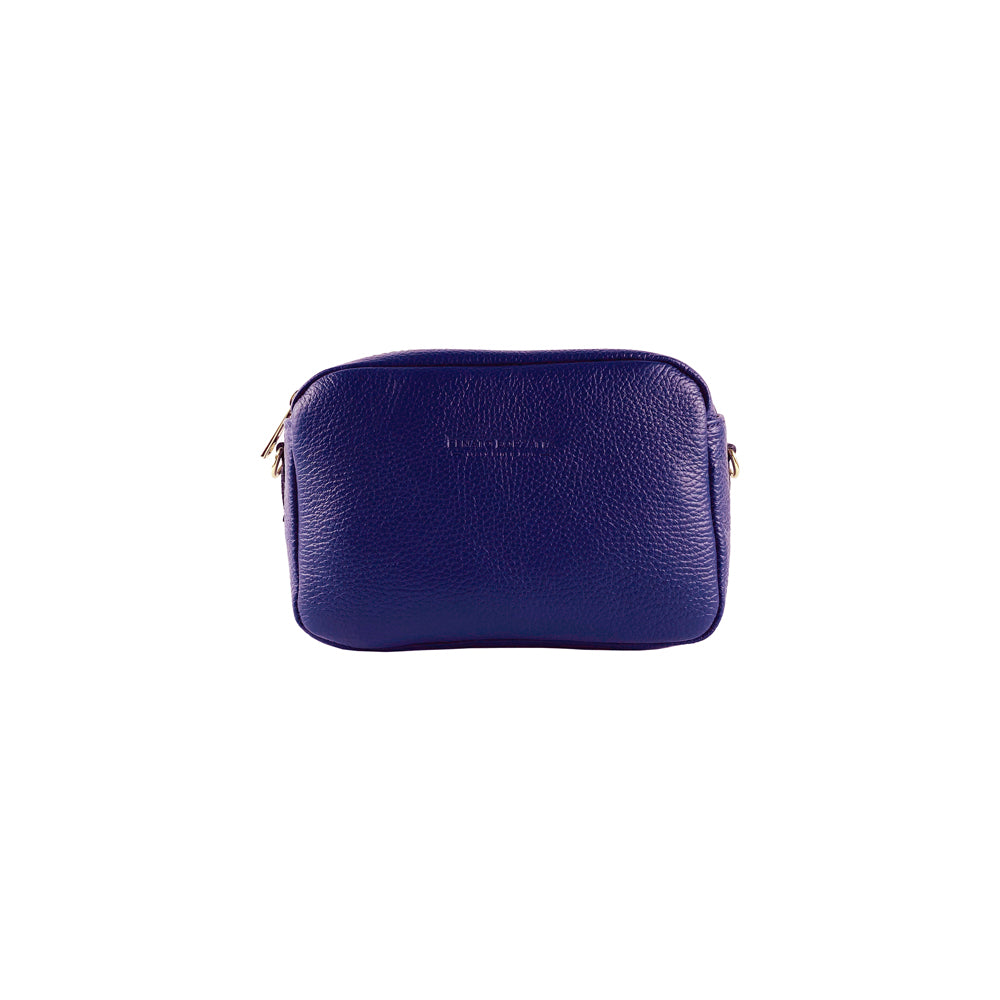 RENATO BORZATTA Italy Since 1978 - Adjustable Shoulder Bag in Genuine Leather - Made in Italy - Elegant Violet Tote with Gold Hardware by Kailimood.store at brixbailey.com