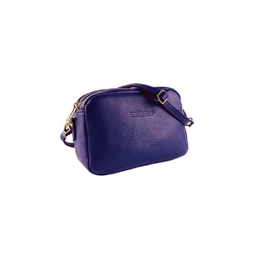 Violet Italian Leather Crossbody Bag for Women - Adjustable Strap, Gold Hardware & Dual Compartments | Made in Italy Since 1978 by Kailimood.store at brixbailey.com