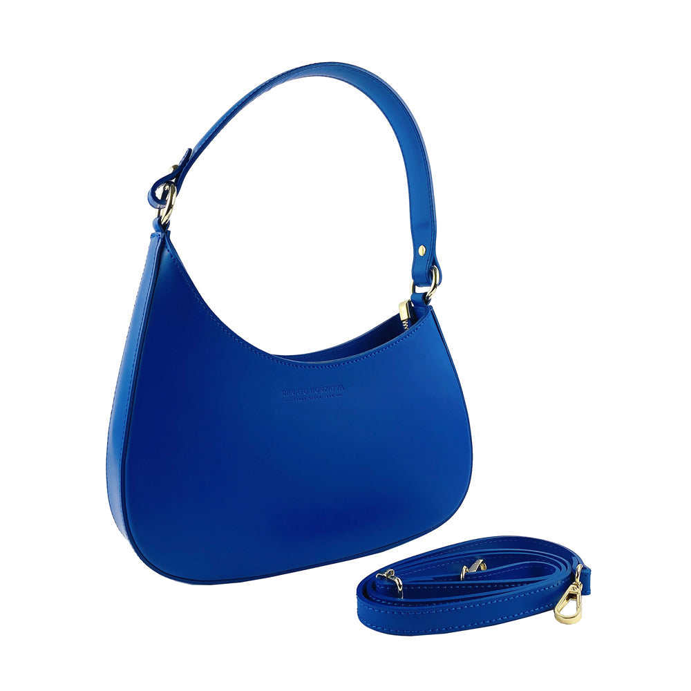 Royal Blue Genuine Leather Shoulder & Crossbody Bag for Women - Made in Italy - Elegant & Fashionable by Kailimood.store at brixbailey.com