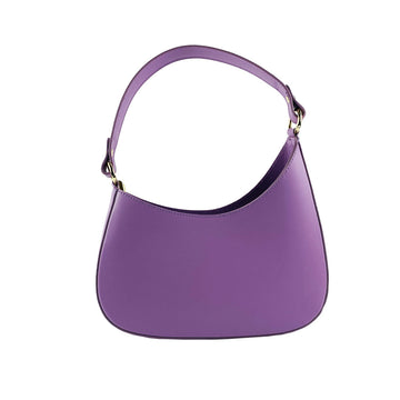 RENATO BORZATTA Italy Since 1978 - Shoulder & Crossbody Bag for Women in Genuine Lilac Leather - Made in Italy by Kailimood.store at brixbailey.com