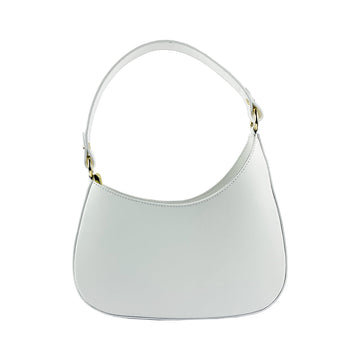 RENATO BORZATTA Italy Since 1978 - Women's Shoulder & Crossbody Bag in Genuine White Leather - Made in Italy - Elegant & Fashionable by Kailimood.store at brixbailey.com