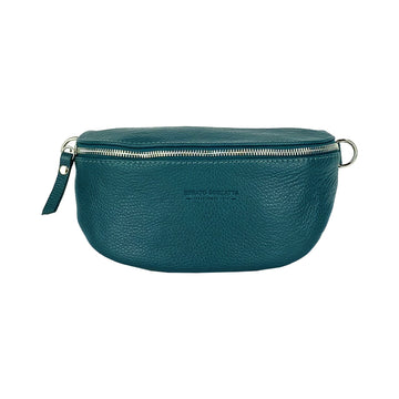 Italian Leather Crossbody Bag - Made in Italy - Adjustable Strap & Nickel Hardware by Kailimood.store at brixbailey.com