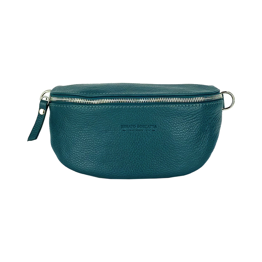 Italian Leather Crossbody Bag - Made in Italy - Adjustable Strap & Nickel Hardware by Kailimood.store at brixbailey.com
