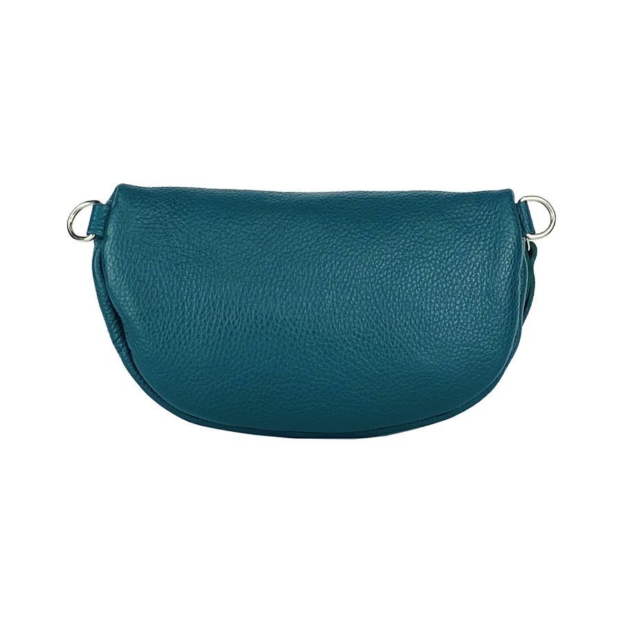 Italian Leather Crossbody Bag - Made in Italy - Adjustable Strap - Ottanio Color by Kailimood.store at brixbailey.com