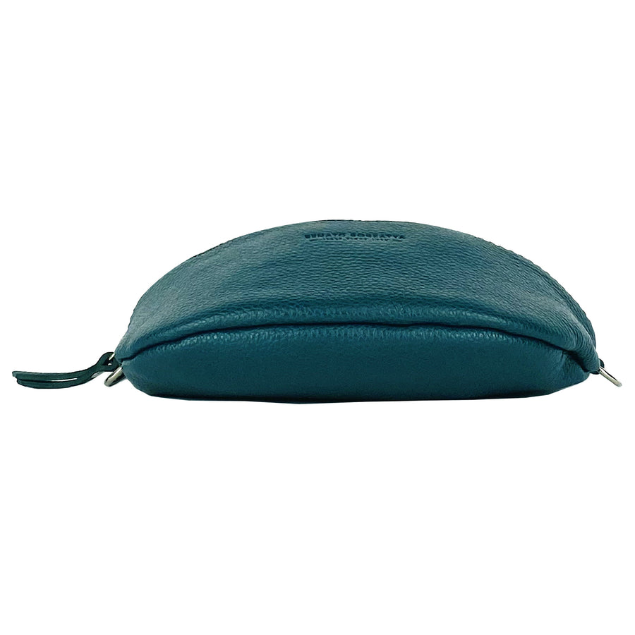 Italian Leather Crossbody Bag - Made in Italy - Adjustable Strap & Nickel Hardware by Kailimood.store at brixbailey.com