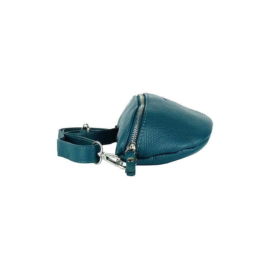 Italian Leather Crossbody Bag - Made in Italy - Adjustable Strap & Nickel Hardware by Kailimood.store at brixbailey.com
