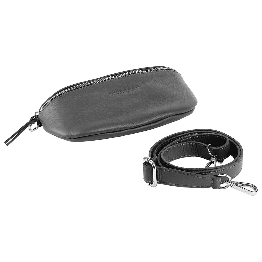 Italian Leather Crossbody Bag - Made in Italy - Adjustable Strap & Nickel Hardware by Kailimood.store at brixbailey.com
