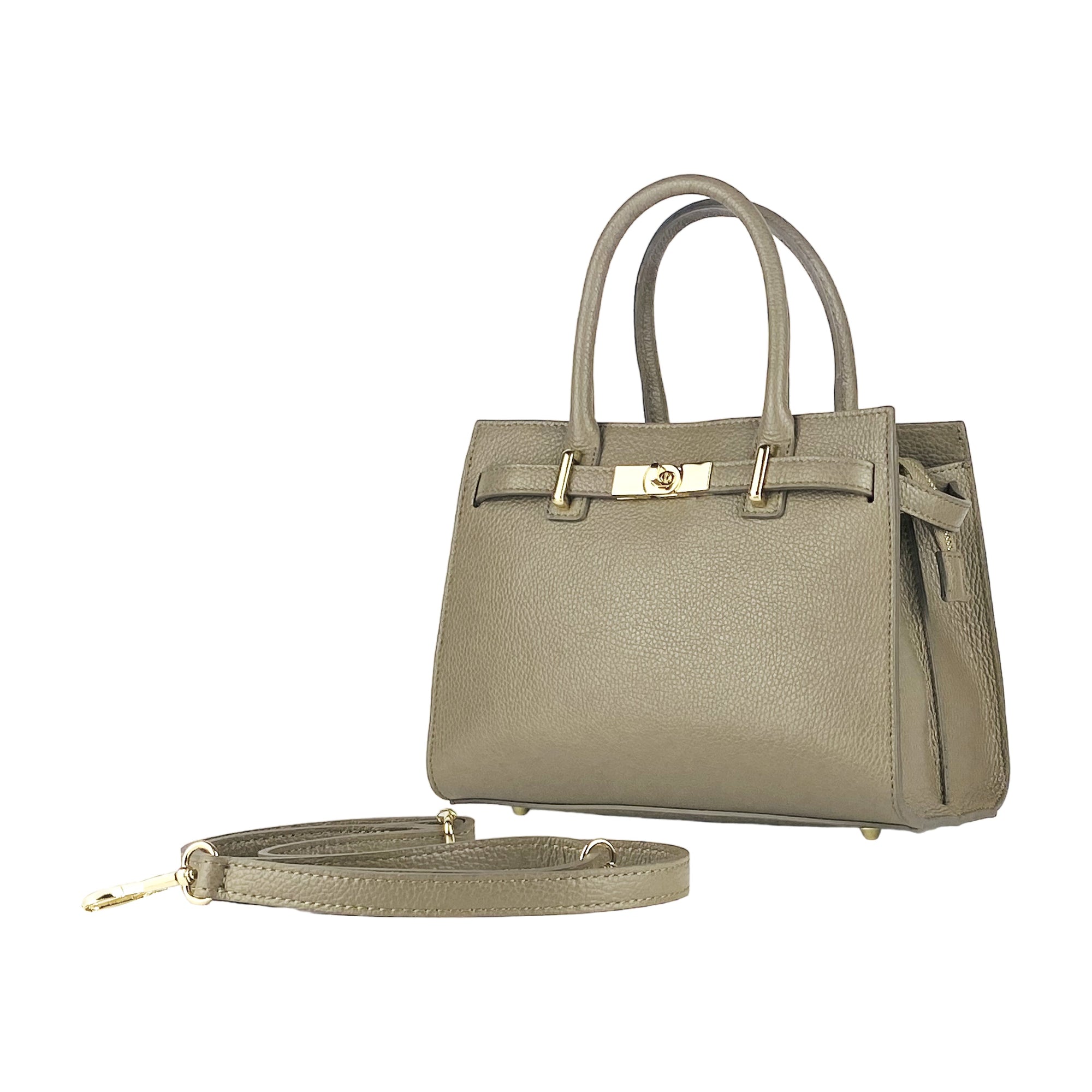 Renato Borzatta Italy Handmade Taupe Leather Tote Bag with Adjustable Strap - Made in Italy Since 1978 by Kailimood.store at brixbailey.com