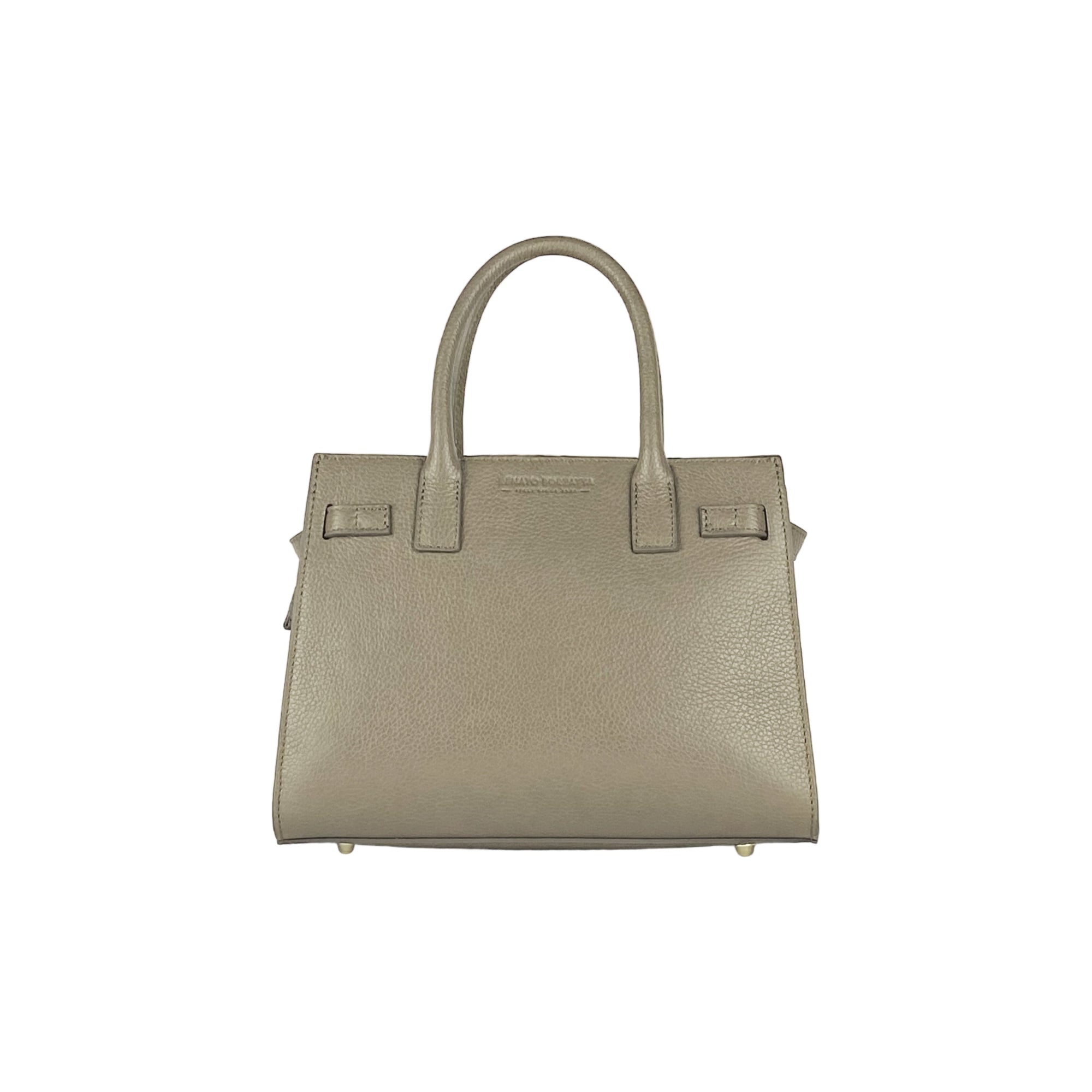 Renato Borzatta Italy Handmade Taupe Leather Tote Bag - Adjustable Strap &amp; Gold Hardware by Kailimood.store at brixbailey.com