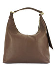 Luxury Italian Chocolate Brown Leather Shoulder Bag - Adjustable Strap & Gold Hardware by Kailimood.store at brixbailey.com