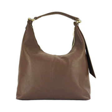Luxury Italian Chocolate Brown Leather Shoulder Bag - Adjustable Strap & Gold Hardware by Kailimood.store at brixbailey.com
