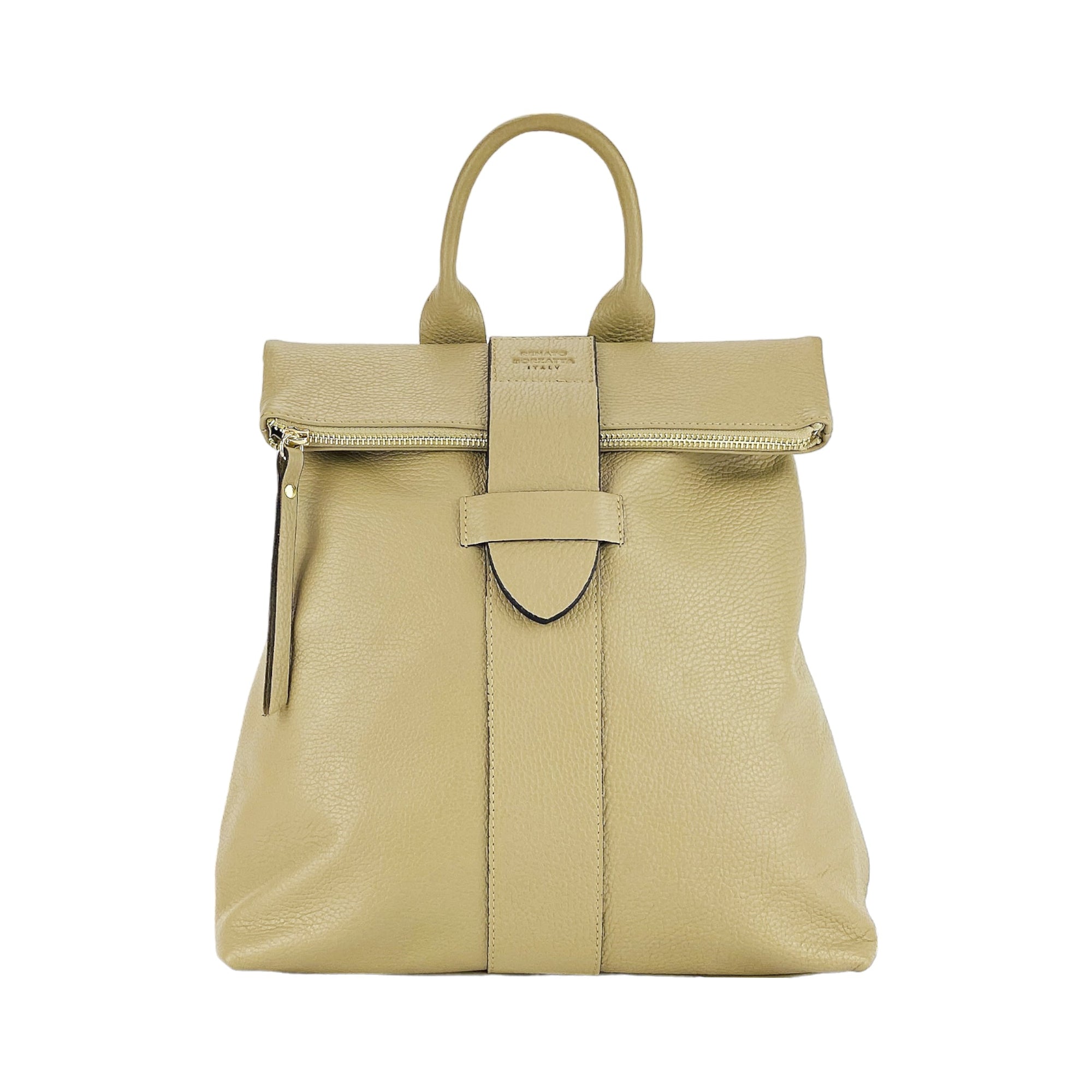 Soft Leather Women&#39;s Backpack Made in Italy - Elegant Beige &amp; Functional Design by Kailimood.store at brixbailey.com