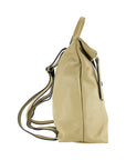 Soft Leather Women's Backpack Made in Italy - Elegant Beige & Adjustable Straps by Kailimood.store at brixbailey.com