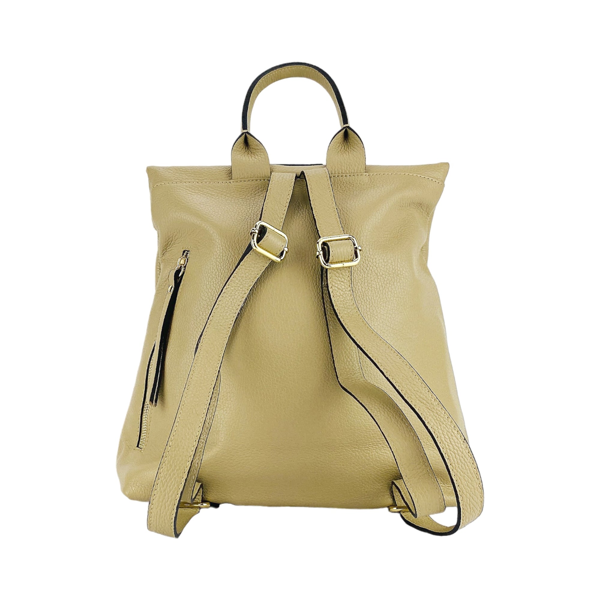 Soft Leather Women&#39;s Backpack Made in Italy - Elegant Beige &amp; Functional Design by Kailimood.store at brixbailey.com
