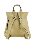 Soft Leather Women's Backpack Made in Italy - Elegant Beige & Functional Design by Kailimood.store at brixbailey.com