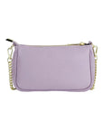 Lilac Mini Bag with Gold Chain Strap - Genuine Leather Made in Italy - Elegant & Fashionable by Kailimood.store at brixbailey.com