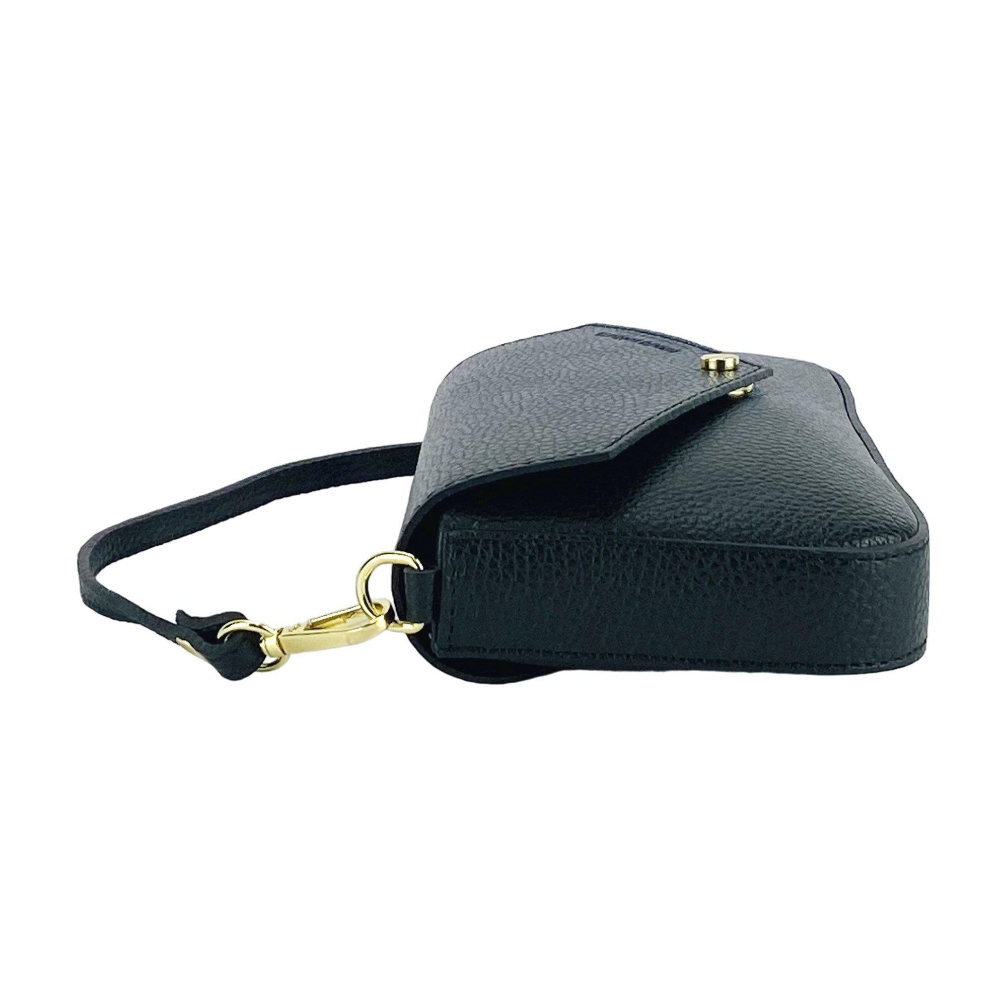 Renato Borzatta Small Shoulder Bag with Removable Gold Chain Strap - Genuine Leather Made in Italy by Kailimood.store at brixbailey.com