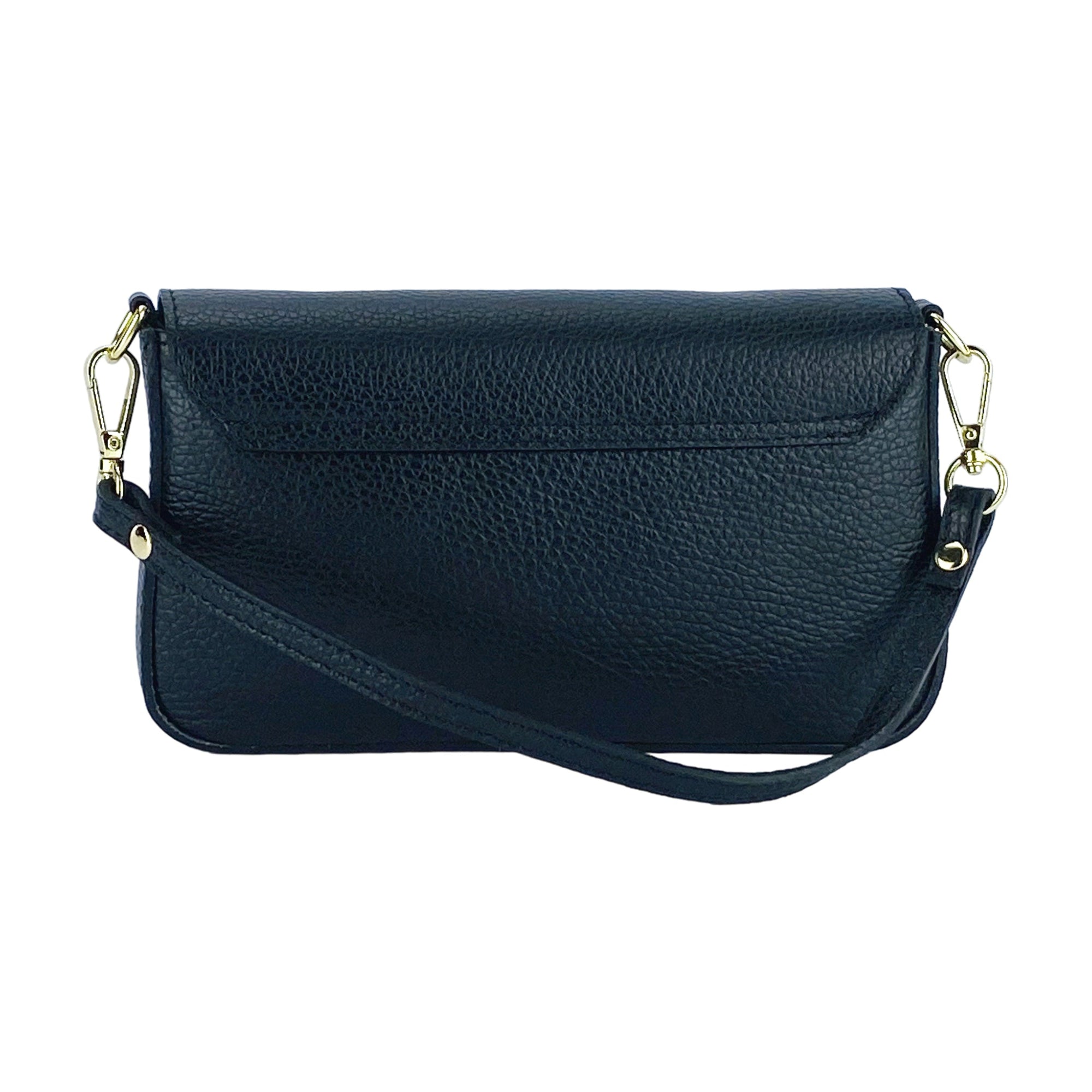 Renato Borzatta Small Shoulder Bag with Removable Gold Chain Strap - Genuine Leather Made in Italy by Kailimood.store at brixbailey.com