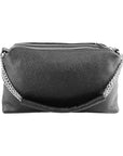 Italian Double Zip Chain Handle Women's Handbag - Genuine Leather Made in Italy - Elegant & Functional by Kailimood.store at brixbailey.com