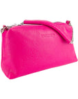 Fuxia Double Zip Chain Handle Women's Handbag - Genuine Leather Made in Italy - Elegant & Functional by Kailimood.store at brixbailey.com