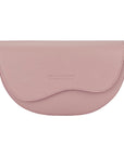 Rounded Shoulder Bag for Women - Made in Italy Genuine Leather with Removable Adjustable Strap - Vintage Pink & Nickel Hardware by Kailimood.store at brixbailey.com