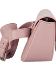 Rounded Shoulder Handbag for Women - Made in Italy | Vintage Pink Genuine Leather with Adjustable Strap & Magnetic Closure by Kailimood.store at brixbailey.com