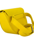 Italian Leather Crossbody Bag for Women - Yellow Shoulder Bag with Removable Strap | Made in Italy by Kailimood.store at brixbailey.com