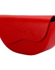 Italian Leather Crossbody Bag for Women - Red, Adjustable Strap, Magnetic Closure | Made in Italy by Kailimood.store at brixbailey.com