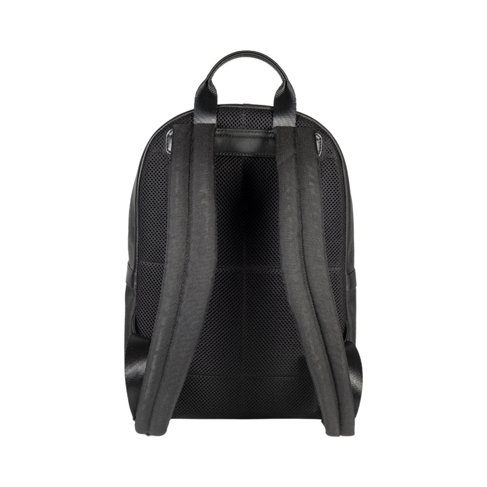Luxury Nylon/Leather Laptop Backpack - Adjustable Straps, Multiple Pockets, Elegant Black Design - Italy Since 1978 by Kailimood.store at brixbailey.com