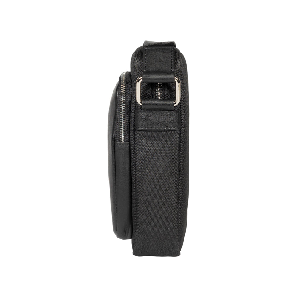 Renato Borzatta Atlanta Collection Crossbody Bag - Nylon &amp; Genuine Leather - Stylish &amp; Versatile by Kailimood.store at brixbailey.com
