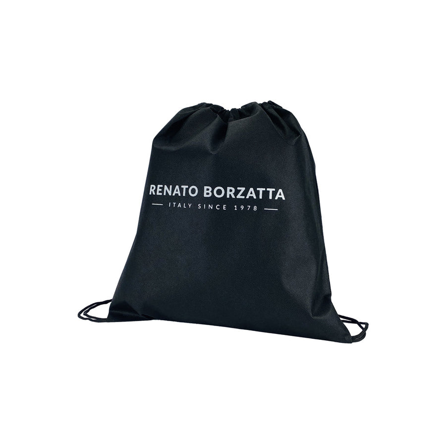 RB2004A | Borsa Shopping Trasformabile in Bauletto in Vera Pelle pieno fiore, grana dollaro/leggera. Doppio manico. Colore Nero. Dimensioni: cm 43 x 36 x 14. Confezione: Sacchetto in Tessuto non Tessuto