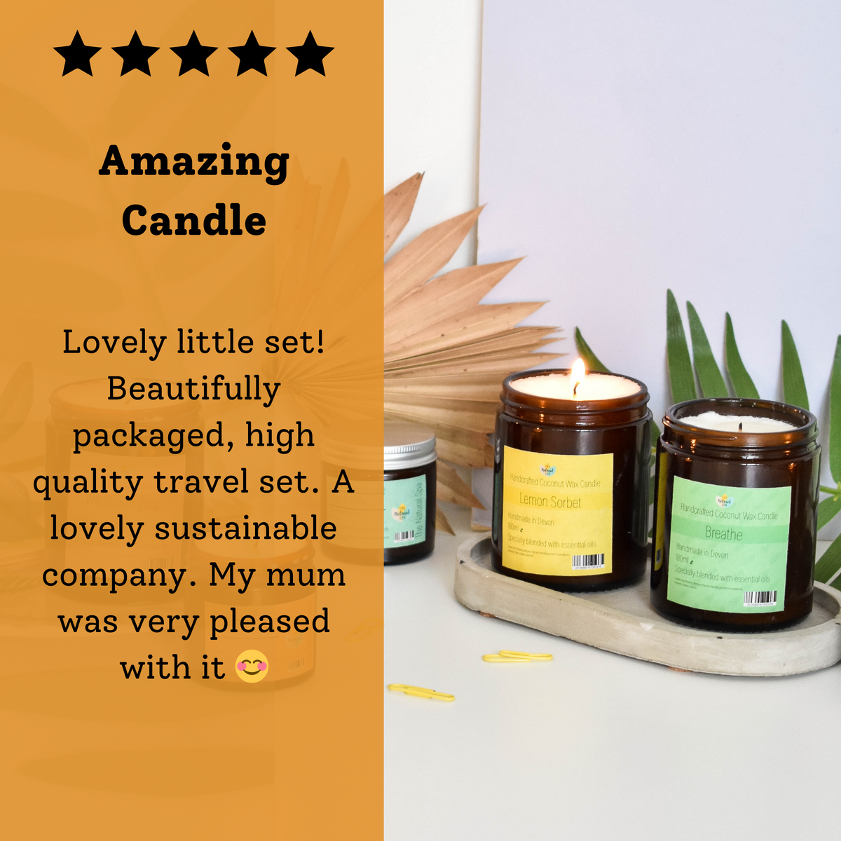 Spiced Orange Coconut Wax Candle | Hand-Poured | 60ml