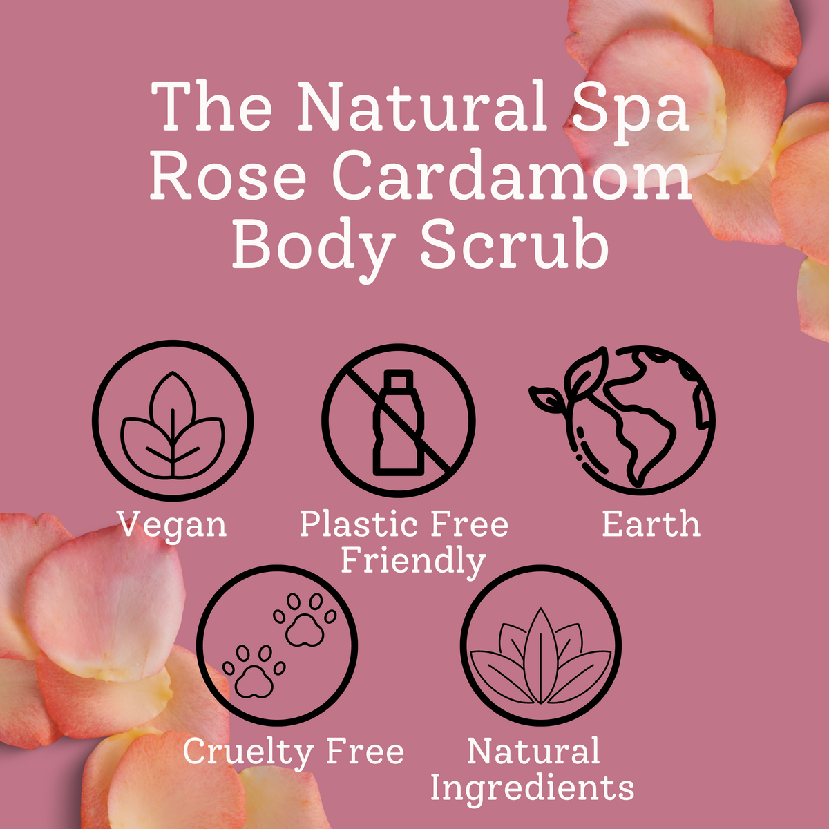 Rose &amp; Cardamom Body Scrub 200g | Natural Exfoliating Scrub – Zoe’s May Staff Pick
