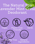 Lavender Mint Cream Deodorant Balm | Natural Bicarb & Aluminium-Free | Gentle, Vegan, Plastic-Free Odour Protection
