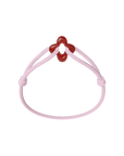 Red Clover Cord Bracelet