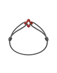 Mini Red Clover Cord Bracelet