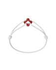 Mini Red Clover Cord Bracelet