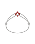 Mini Red Clover Cord Bracelet
