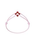 Mini Red Clover Cord Bracelet