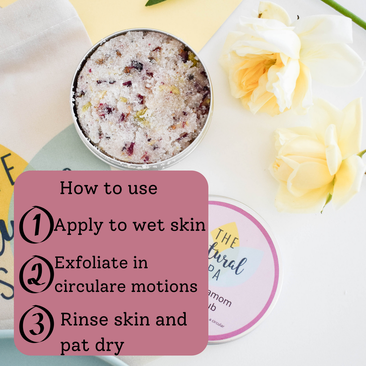 Rose &amp; Cardamom Body Scrub 200g | Natural Exfoliating Scrub – Zoe’s May Staff Pick