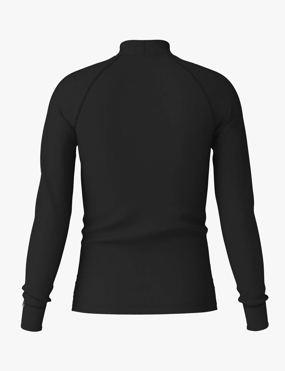 Mens Merino Wool Long Sleeve Shirt with Semi Turtleneck