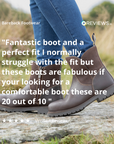 Waterproof Zip Up Ankle Boots in Brown