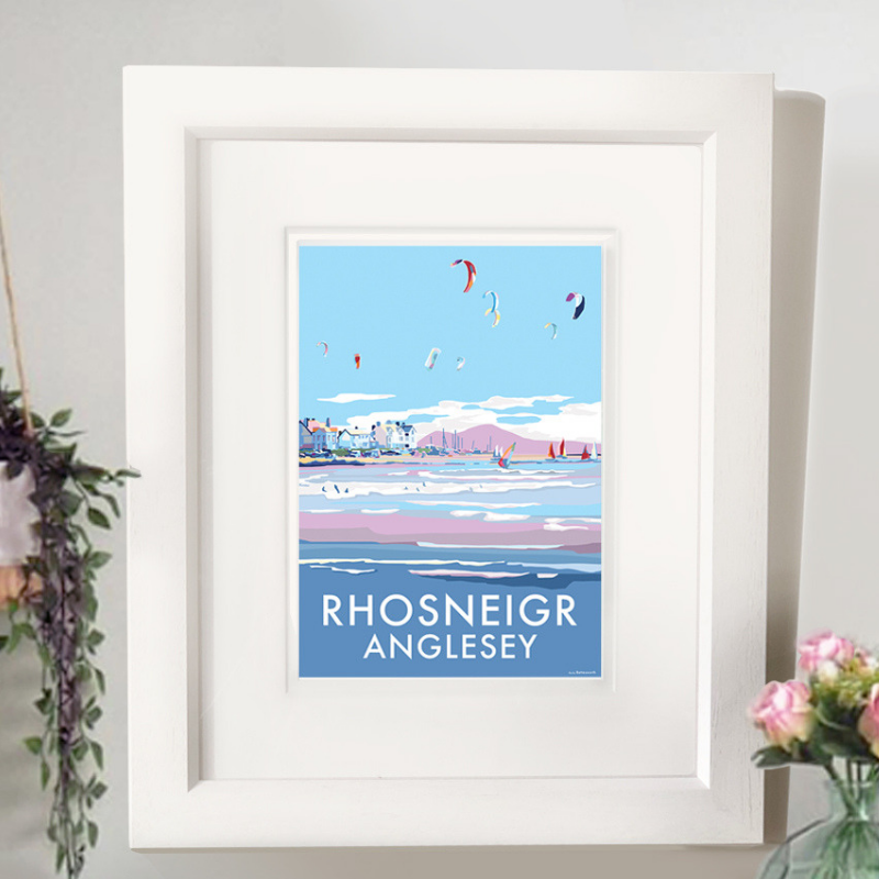 Rhosneigr Seaside Travel Poster Print