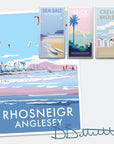 Rhosneigr Seaside Travel Poster Print