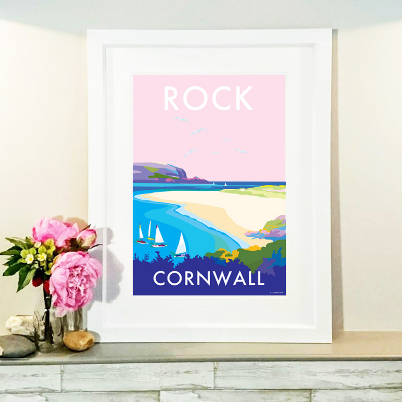 Rock Vintage Travel Poster Print