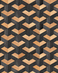 Radnor 3D Wood Cube Wallpaper