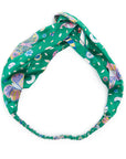 Dottie Silk Headband in Rainforest Butterfly